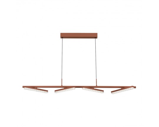 SL1018.603.04 Светильник подвесной ST-Luce терракотовый/прозрачный LED 1*32W 4000K