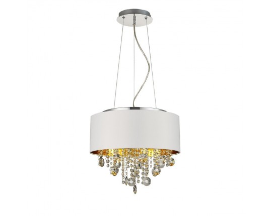 SL1350.503.04 Светильник подвесной ST-Luce Хром/Белый, Золотистый, Прозрачный E14 4*40W