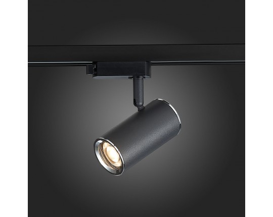 ST301.406.01 Св-к трек. Черный GU10 1*50W  IP20 L104xW54xH111 220V Без ламп