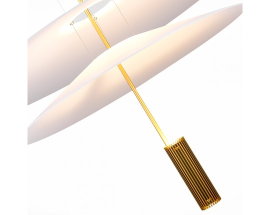 SL6101.223.01 Люстра подвесная ST-Luce Золотистый/Белый LED 1*15W 3000K