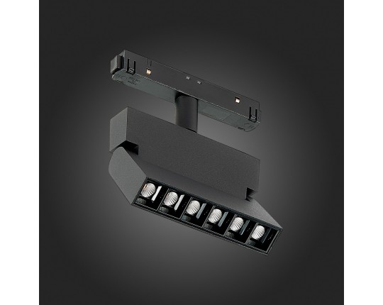ST362.436.06 Магнитный трековый светильник Черный LED 1*6W 3000K 532Lm Ra>80 36° IP20 L120xW22xH134