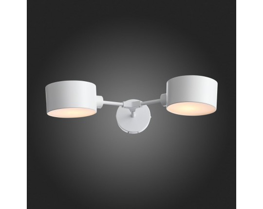 SLE183501-02 Светильник настенный Белый/Белый E14 2*60W