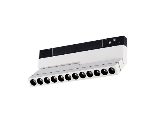 ST805.546.12 Магнитный трековый светильник Белый LED 1*12W 4000K 500Lm Ra>90 36° IP20 L220xW22xH117