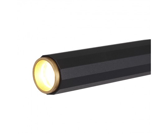 SL6210.405.02 Светильник напольный ST-Luce Черный/Черный, Золотистый LED 2*3W 3000K