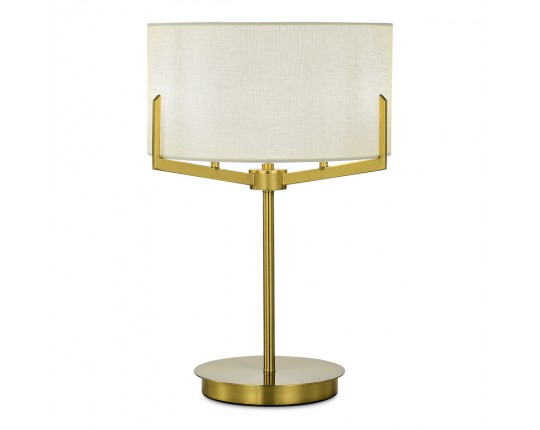 SLE3010-304-02 Светильник настольный Латунь/Белый E27 2*60W