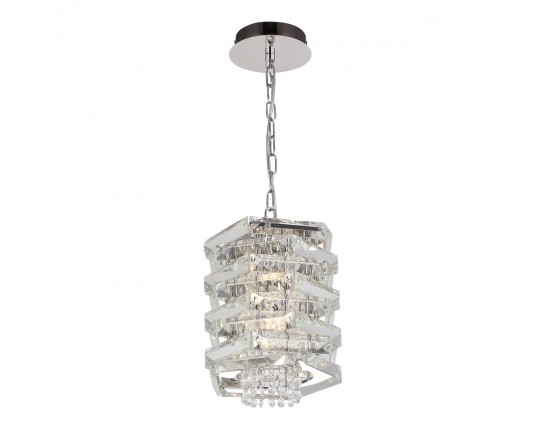 SL6137.103.01 Светильник подвесной ST-Luce никель/прозрачный E14 1*40W