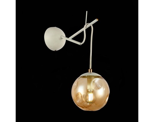 SLE110201-01 Светильник настенный Белый/Янтарный E14 1*40W