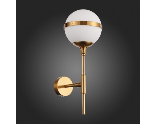 SL1157.301.01 Светильник настенный ST-Luce Бронза/Белый E14 1*40W