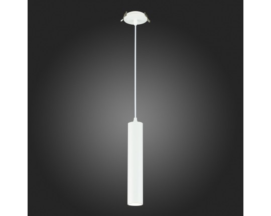 ST151.508.01 Встраиваемый подвесной светильник Белый GU10 1*50W  IP20 D54xH290 220V Без ламп