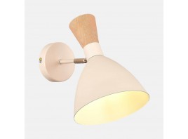 SLE1256-501-01 Светильник настенный Бежевый/Бежевый, Светлое дерево, Золотистый E14 1*40W