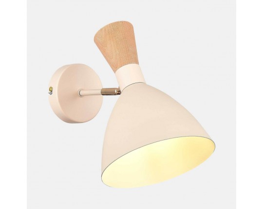 SLE1256-501-01 Светильник настенный Бежевый/Бежевый, Светлое дерево, Золотистый E14 1*40W