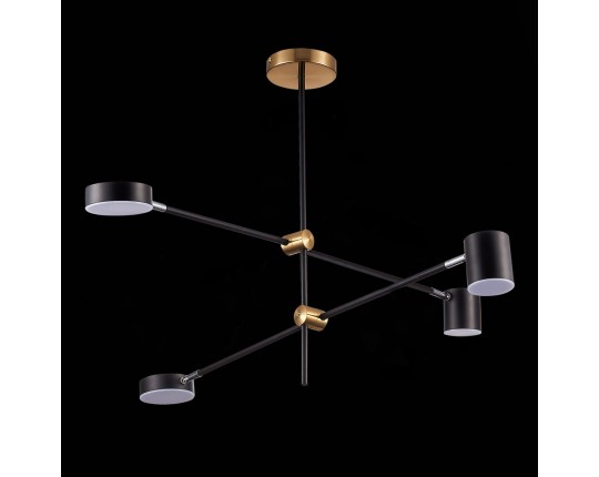 SL1604.432.04 Светильник потолочный ST-Luce Черный, Латунь/Черный LED 4*5W 3000K