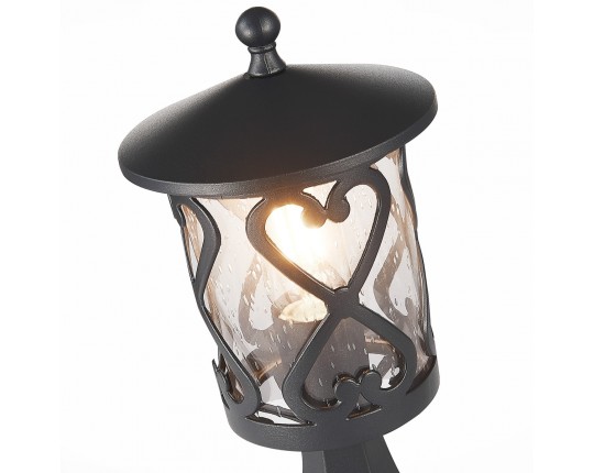 SL085.405.01 Светильник уличный наземный ST-Luce Черный/Черный, Прозрачный E27 1*60W