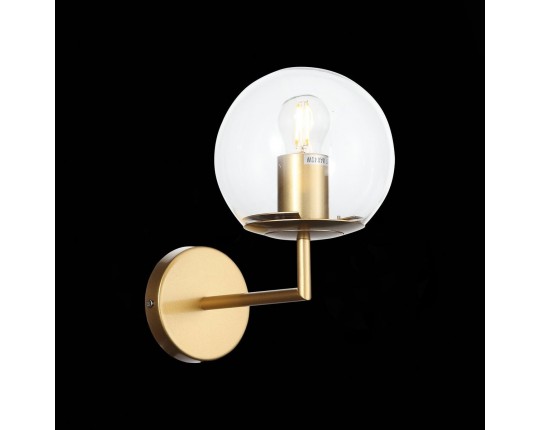 SL1150.201.01 Светильник настенный ST-Luce Матовое золото/Прозрачный E27 1*40W