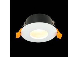 ST213.508.01 Св-к встр. Белый GU10 1*50W  IP44 D84xH50 220V Без ламп