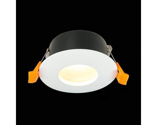 ST213.508.01 Св-к встр. Белый GU10 1*50W  IP44 D84xH50 220V Без ламп