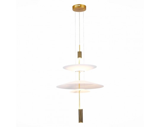 SL6101.213.01 Люстра подвесная ST-Luce Золотистый/Белый LED 1*15W 3000K