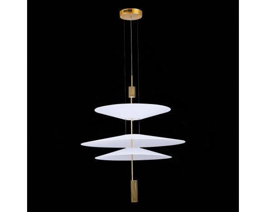 SL6101.223.01 Люстра подвесная ST-Luce Золотистый/Белый LED 1*15W 3000K