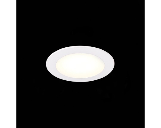 ST209.538.06 Св-к встр. Белый LED 1*6W 3000K 330Lm Ra80 110° IP20 D120xH8 90-265V