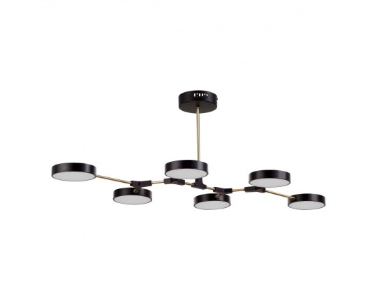 SLE6004-402-06 Светильник потолочный Черный, Латунь/Черный LED 6*10W