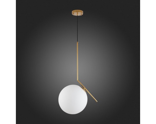 SL1148.313.01 Светильник подвесной ST-Luce Латунь/Белый E27 1*60W