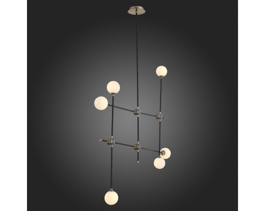 SL429.403.06 Светильник потолочный ST-Luce Черный, Золото/Белый G9 6*5W