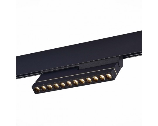 ST805.436.12 Магнитный трековый светильник Черный LED 1*12W 3000K 450Lm Ra>90 36° IP20 L220xW22xH117