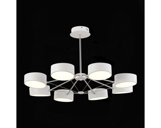 SLE6005-502-08 Светильник потолочный Белый, Хром/Белый LED 8*10W