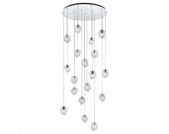SL1175.103.18 Светильник подвесной ST-Luce Хром/Прозрачный E14 18*40W