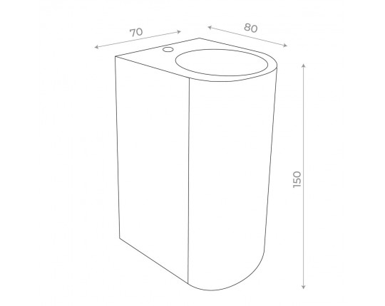 SL9001.401.02 Светильник уличный настенный ST-Luce Черный/ GU10 2*35W