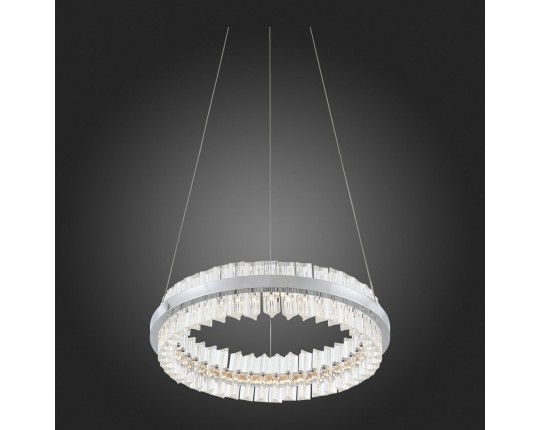 SL383.103.01 Светильник подвесной ST-Luce Хром/Хром, Прозрачный LED 1*34W 3000K