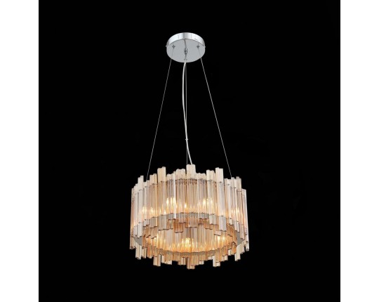 SL400.103.09 Люстра подвесная ST-Luce Хром/Янтарный G9 9*5W