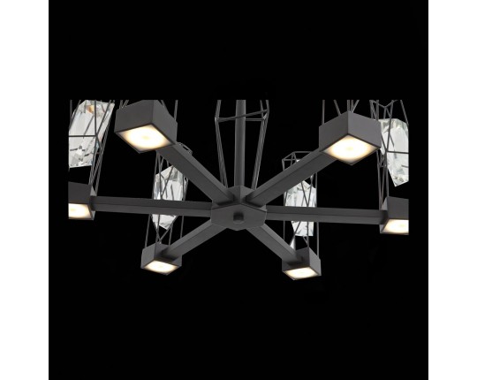 SL815.303.06 Люстра подвесная ST-Luce Серый графит/Серый графит, Прозрачный LED 6*8W 4000K