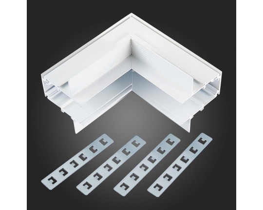 ST007.549.00 Внутренний угол-соединитель для встраиваемого магнитного шинопровода ST-Luce Белый