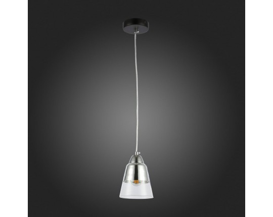 SLE102903-01 Подвес Черный, Хром/Прозрачный E27 1*40W