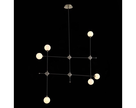 SL429.403.06 Светильник потолочный ST-Luce Черный, Золото/Белый G9 6*5W