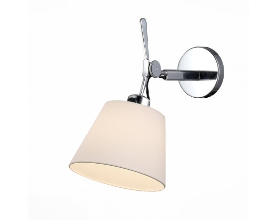 SL464.011.01 Бра ST-Luce Хром/Белый E27 1*40W (из 2-х коробок)