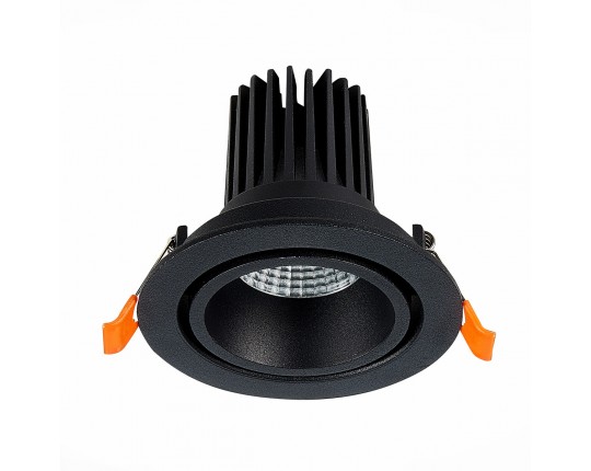 ST705.438.10 Св-к встр. Черный LED 1*10W 3000K 750Lm Ra>90 38° IP20 D102xH85 170-240V