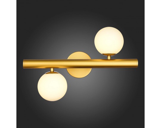 SL1185.201.02 Бра ST-Luce Золотистый/Белый G9 2*5W