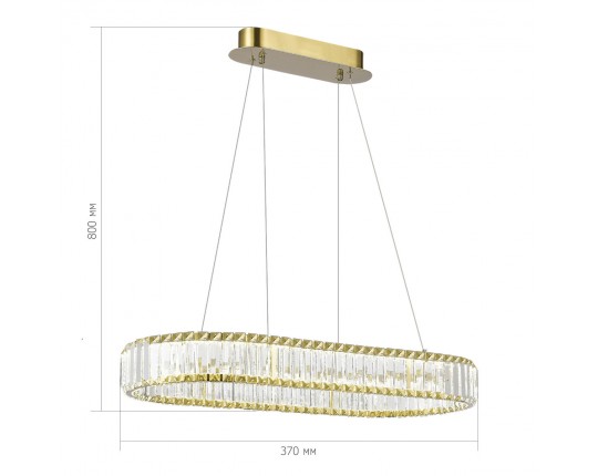 SL1622.323.01 Светильник подвесной ST-Luce Латунь/Прозрачный LED 1*60W 4000K