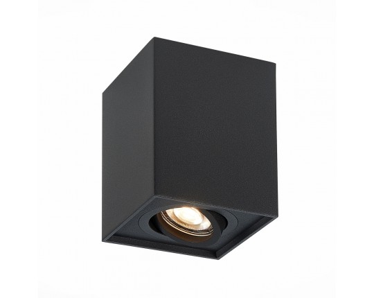 ST109.407.01 Светильник потолочный Черный GU10 1*50W  L100xW100xH123 220V Без ламп