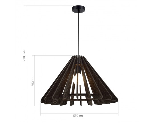 SL3002.413.01 Светильник подвесной ST-Luce Черный/Серый E27 1*60W