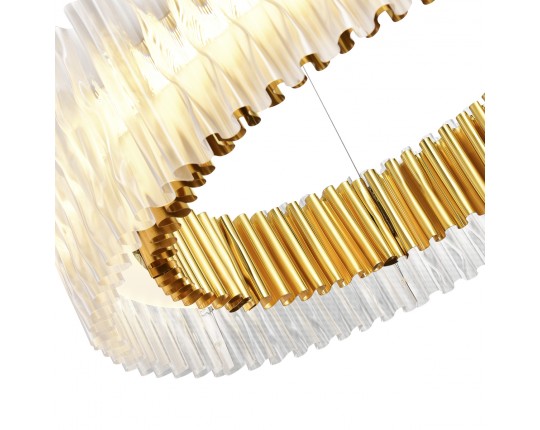 SL6012.213.01 Светильник подвесной ST-Luce Золотистый/Прозрачный LED 1*87W 3000K