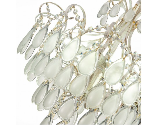 SLE160302-06 Светильник потолочный Золотистый/Белый матовый E14 6*60W