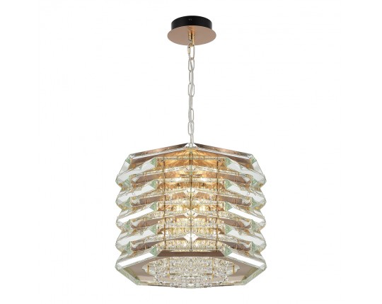 SL6137.203.08 Светильник подвесной ST-Luce медь/прозрачный E14 8*40W