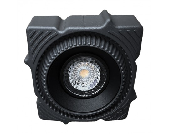 ST753.438.07 Св-к встр. светодиодный в натяжной ПВХ потолок Черный LED 1*7W 3000K 560Lm Ra80 60° IP2