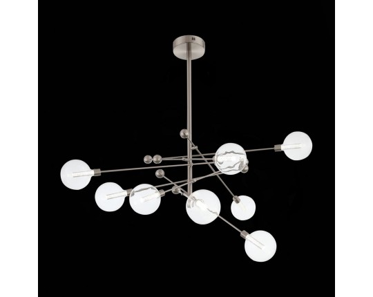 SL377.302.08 Люстра потолочная ST-Luce Никель/Прозрачный LED 8*4,5W 3000K