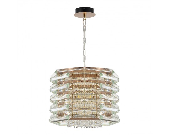 SL6137.203.08 Светильник подвесной ST-Luce медь/прозрачный E14 8*40W