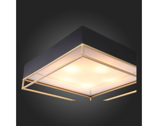 SL1127.422.05 Светильник потолочный ST-Luce Черный, Матовое золото/Белый E27 5*40W