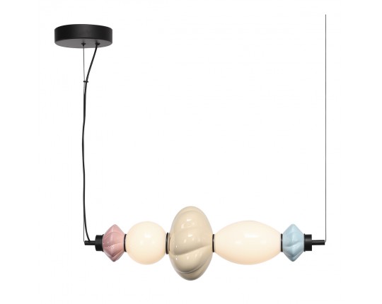 SL6134.423.01 Светильник подвесной ST-Luce черный/синий, желтый, розовый, опаловый LED 1*18W 3000K